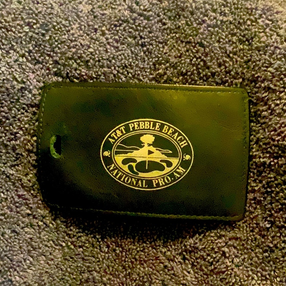 AT&T, PEBBLE BCH. Tournament issued only. Luggage tag.